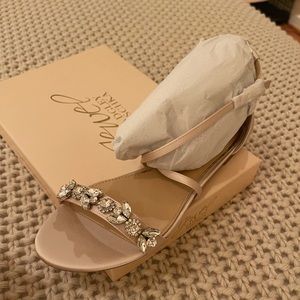 Bridal sandals size 8.5! Never worn (moved wedding). Beautiful!